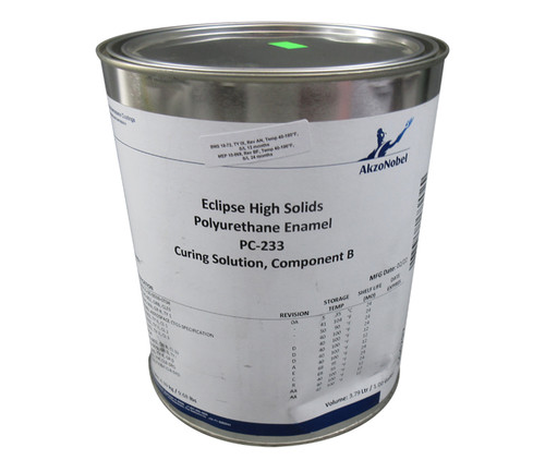 AkzoNobel Eclipse® PC-233 Clear BMS10-60 Type I & II Class B Grade D Spec Polyurethane Enamel Curing Solution - Gallon Can