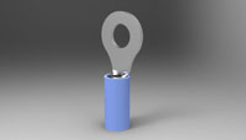 TE Connectivity 321045 Blue Ring Tongue Terminal 14-16AWG 27.38mm 11.91mm Tin - 100/Pack