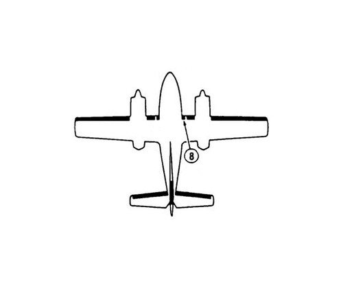 GOODRICH 27S-7D5070-34 Cessna 404 RH Fairing De-Ice Boot