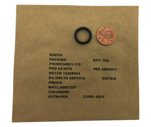 Military Specification M83485/1-112 O-Ring
