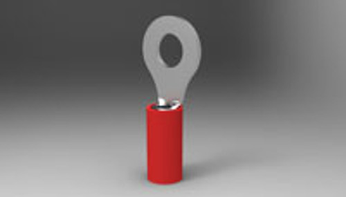 TE Connectivity 320571 Ring Tongue Terminal - AWG 22-16 - Insulation Max 3.18mm - Stud M6 - 25/Pack