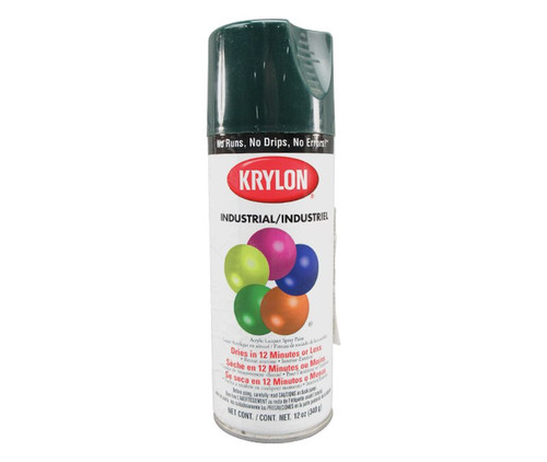 KRYLON® 2001 Industrial ACRYLI-QUIK™ Hunter Green Acrylic Lacquer Paint - 340 Gram (12 oz) Aerosol Can