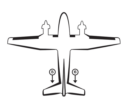 GOODRICH P25S7D5041-05 FASTboot® Raytheon Beechcraft 200 Horizontal Stabilizer De-Ice Boot