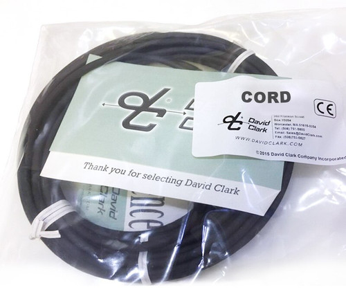 David Clark 09815P-20HA000 Cord Elevation Shielded 2X20 Gauge .250 Red/Blue color