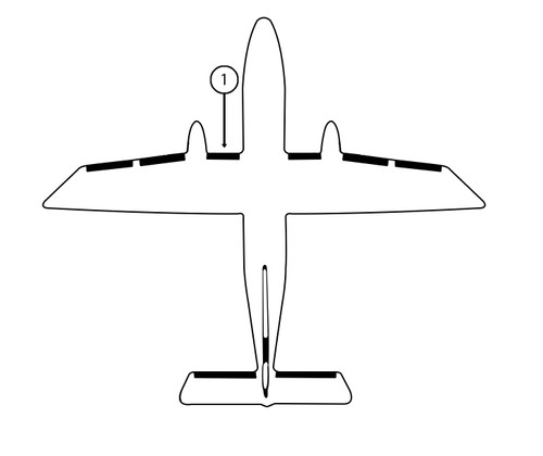 GOODRICH P29S5D5138-15 FASTboot® Dornier 228-100, 228-200, 228-201 & 228-101 LH Fuselage - Nacelle De-Ice Boot