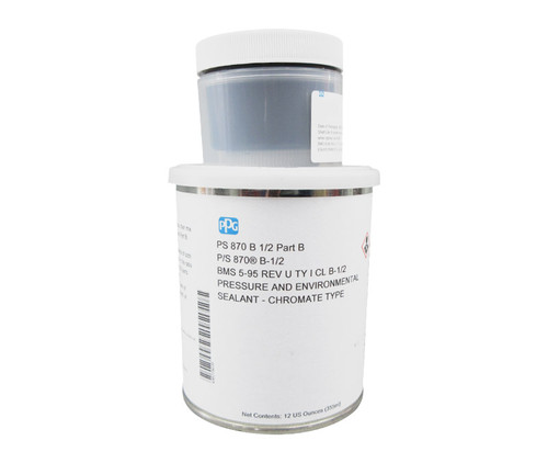 PPG® P/S 870 B-1/2 Gray BMS 5-95 Type I Class B-1/2 Spec Corrosion Inhibitive Sealant - Pint Kit