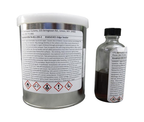 GOODRICH 74-451-AQ-2 Edge Sealer Kit for Grey De-Icers - Quart Kit