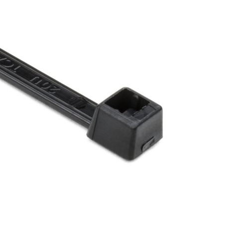 HellermannTyton T40L0M4 Black 14.6" Standard Cable Tie - 1000/Pack
