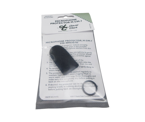David Clark 40062G-02 Black Foam M-7A Microphones Windscreen
