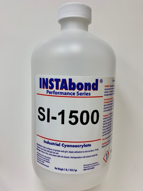 INSTAbond® SI-1500 Clear A-A-3097 Type 2 Class 3 Cyanoacrylate Adhesive - 16 oz Bottle