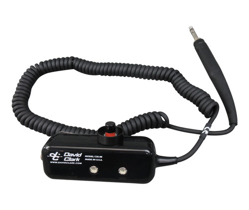 David Clark 04016G-14 Model C35-08 Black 8' Coil Cord H3530/H3531 Headset Belt Station