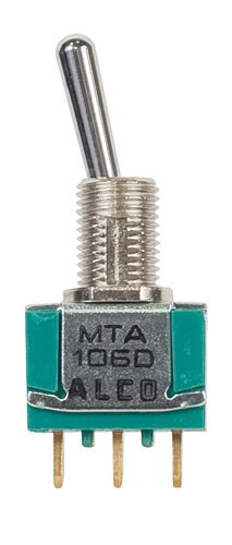 TE Connectivity MTA-106E SPDT Mini Bat Toggle - NC NR
