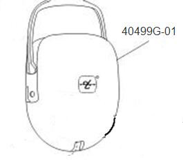 David Clark 40499G-01 Dome, Stamped LH