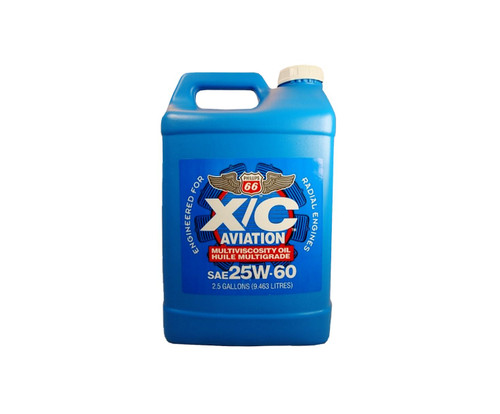 Phillips 66® X/C® 25W-60 Multi-Grade Radial Engine Aircraft Oil - 2.5 Gallon Jug