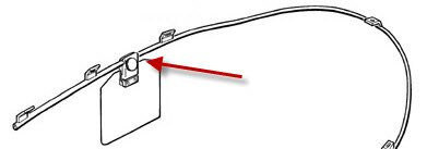 Rosen RF20-300-3 Dassault Falcon 20 Series Monorail Rosen Sunvisor System Visor Assembly