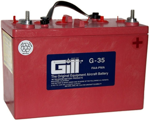 Gill G-35 Aircraft Battery without Acid