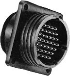 TE Connectivity 206838-1 24 Pin Male Cpc Sq - Flange #1 - 100/Pack