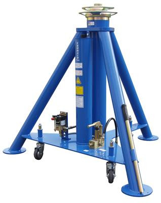 Tronair® 02A7843C0112 Blue Hydraulic Main Jack with Air Pump (25 ton/22.7 metric ton) (CE)