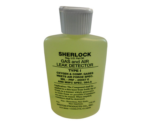 Sherlock T1-4S Type I Oxygen & Compressed Gas Leak Detector - 4 oz Squeeze Bottle