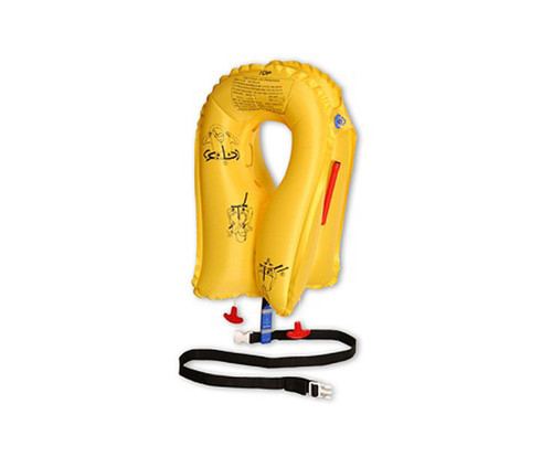 EAM Worldwide P0723E109P Yellow KSE-35L8 Twin-Cell Helicopter Life Vest