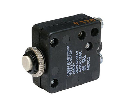 Potter & Brumfield W58-XC4C12-A30 Push to Reset Thermal Circuit Breaker - 30 AMP