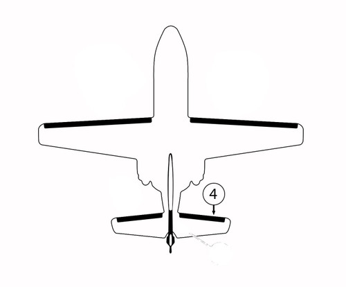 GOODRICH 29S5D5225-06 Cessna 560 RH Horizontal Stabilizer De-Ice Boot