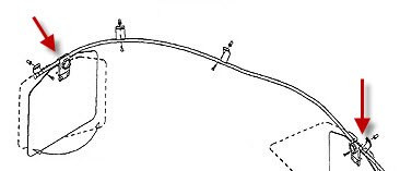 Rosen RBK117-300-3 Airbus Eurocopter BK-117 Series Helicopter Monorail Rosen Sunvisor System Visor Assembly