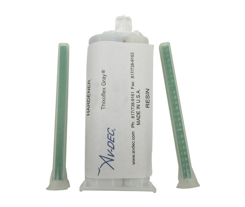 Av-Dec® TG2010-50 Gray 2:1 Thixoflex® Watertight Flexible Urethane Injectable Sealant - 50cc Cartridge