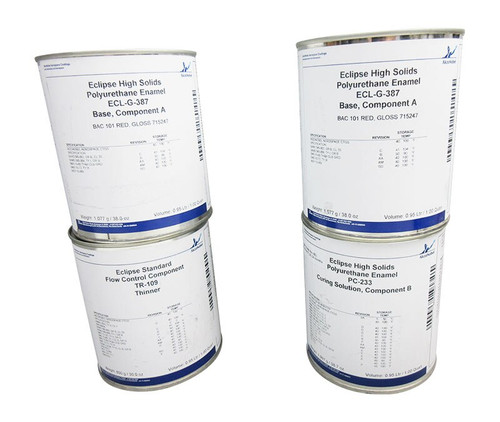 AkzoNobel Eclipse® ECL-G-387/PC-233/TR-109 RED BAC101 Spec Low VOC Polyurethane Topcoat - 4 Gallon Kit