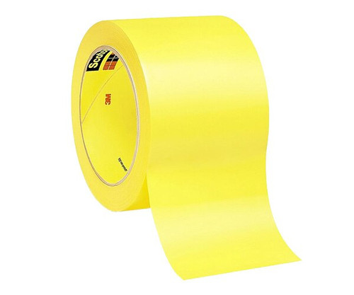 3M™ 021200-06470 Yellow 471 Vinyl 5.2 Mil Tape - 3" x 36 Yard Roll