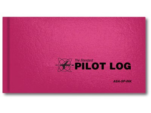 Aviation Supplies & Academics ASA-SP-INK Pink The Standard™ Pilot Log Book