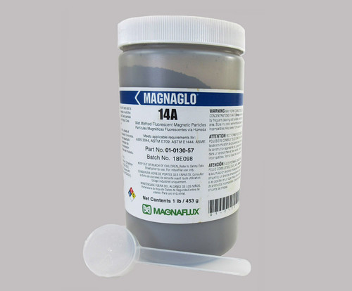 MAGNAFLUX® 01-0130-71 MAGNAGLO® 14A Wet Method Fluorescent Magnetic Particles - 1 lb Jar
