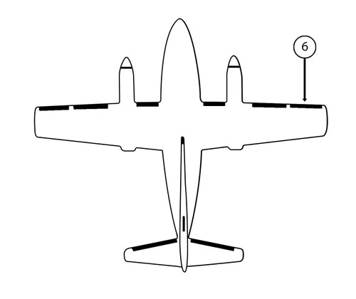 GOODRICH P29S7D5135-30 FASTboot® Embraer 120 RH Break - Tip De-Ice Boot