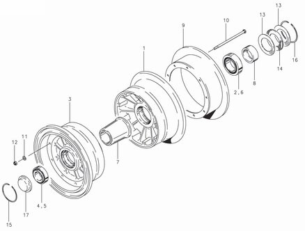 Cleveland Wheel & Brake 40-133 Wheel Assembly