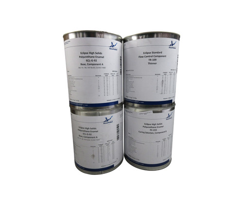 AkzoNobel Eclipse® ECL-G-92/PC-233/TR-109 Black FS#17038 BAC 701 BMS10-60 Type I & II Class B Grade D Spec Polyurethane Enamel Topcoat - 4 Gallon Kit