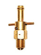 Curtis CCA-2440 Brass 14mm (1.50) x 2.00 Long Push to Open/Turn to Lock Drilled HKS Oil Drain Valve