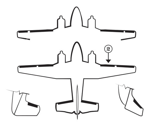 GOODRICH 23S2014-1-2 Raytheon Beechcraft 50, 65 & A65 RH Nacelle - Light De-Ice Boot