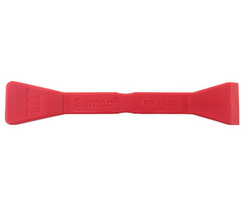 PPG® Semco® 235080 Ergonomic Red 6.7" Double Edge (1.20" & 1.30") Glass Filled Nylon Sealant Scraper