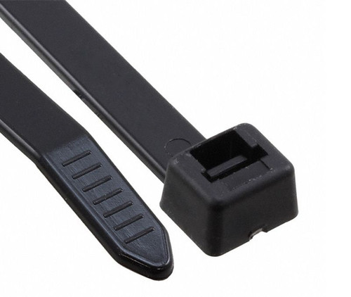 HellermannTyton T120R-0 Cable Tie - Black - 15.25" - 120lb - 50/Pack