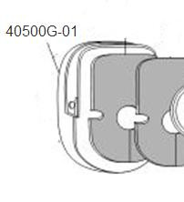 David Clark 40500G-01 Dome, Stamped RH
