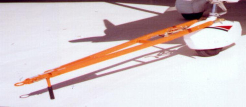 Brackett TH-53C Orange 80"-94" Telescoping 7000 lb Capacity Towbar with 3/4" Hole Clevis Hitch