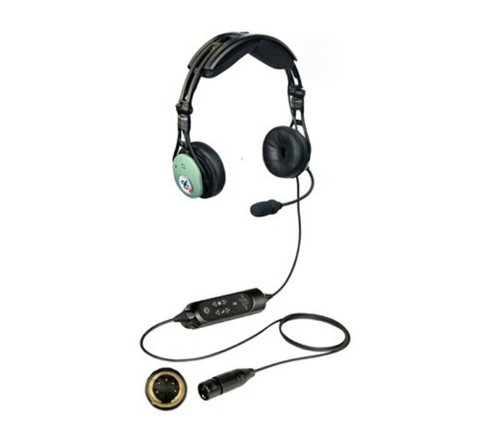 David Clark 43105G-07 Model DC PRO-X2 Hybrid ENC Stereo/Mono 7' Straight Cord 5-pin XLR Airbus Plug Aircraft Headset
