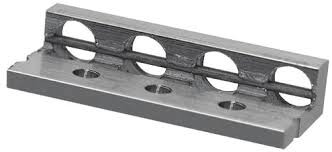 southco® D5-PR35S3 Aluminum/Stainless Steel Panel Line Right Angle 1/4-Turn Fastener Rail - 3' Length