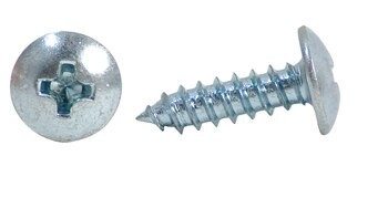 Commercial 6RX1-2THA Steel Self-Tapping Truss Head Screw - 100/Pack