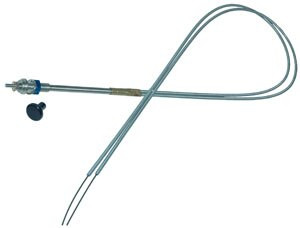 McFarlane Aviation MCC101D072-RB FAA-PMA Non-Locking Choke Control for Dual Carburetor - Black Knob - 6 Foot