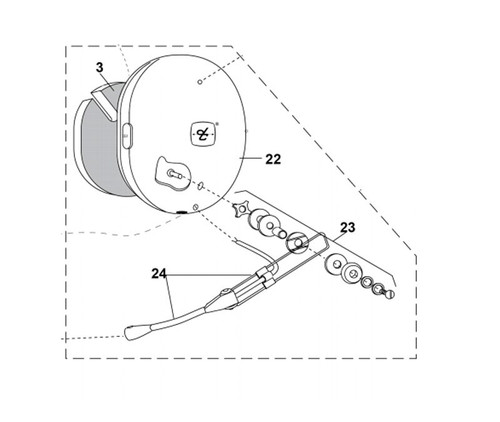 David Clark 40688G-74 Kit Dome & Microphone Boom Assembly