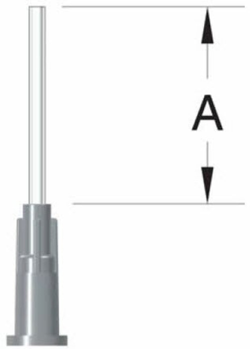 PPG® Semco® 231853 20 Gage / 1/2" Yellow Sem-Luer Needle