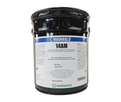 MAGNAFLUX® 01-0145-40 MAGNAGLO® 14AM Oil-Based Fluorescent Magnetic Particle Suspension - 5 Gallon Pail