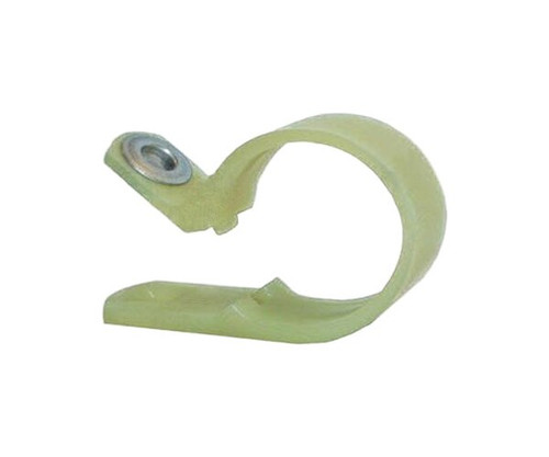 Military Standard MS25281F5 Light Green Plastic Clamp, Loop