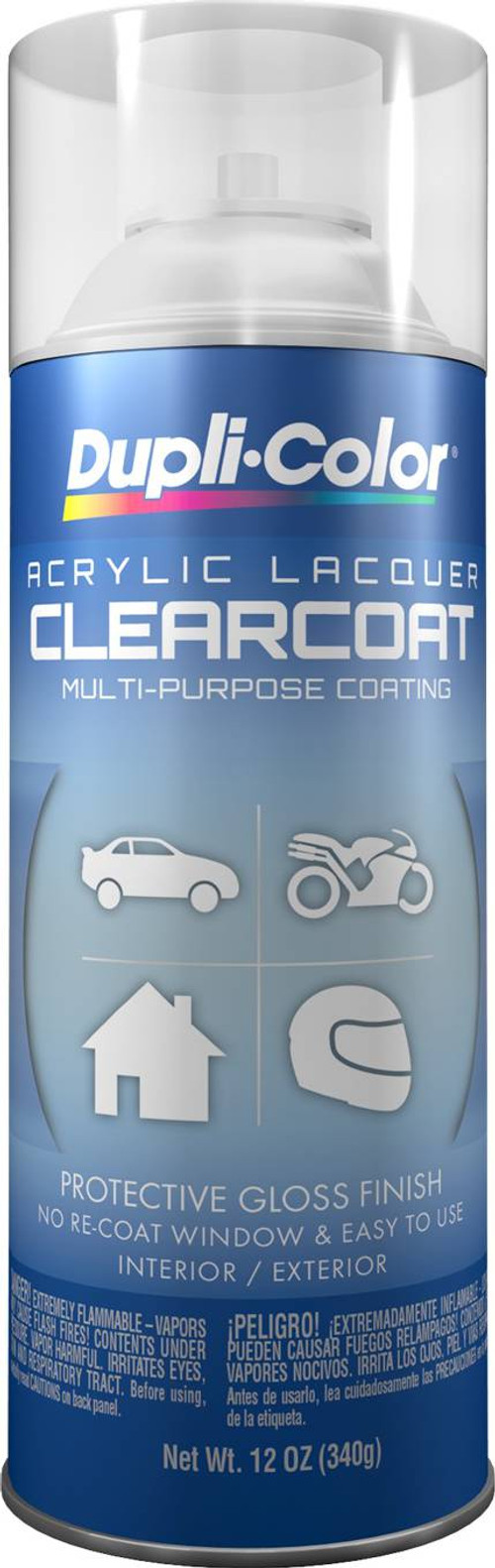 DUPLI-COLOR® DAL1695 Clear Multi-Purpose Acrylic Lacquer Paint - 340 Gram (12 oz) Aerosol Can